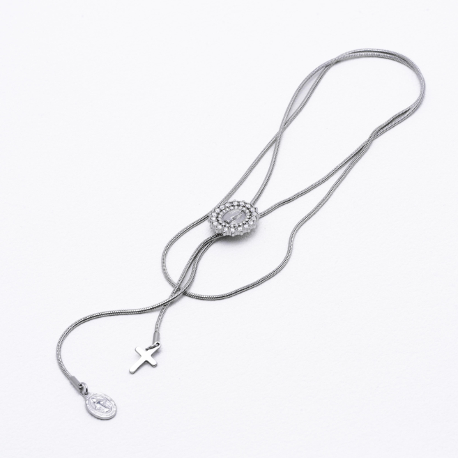 COLLAR ZO13007N Plateado Acero Inoxidable 2D25