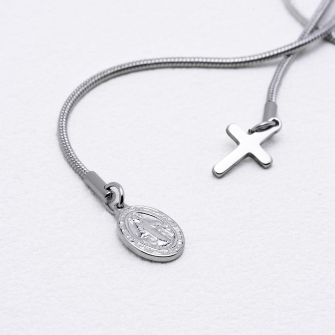 COLLAR ZO13007N Plateado Acero Inoxidable 2D25