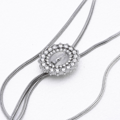 COLLAR ZO13007N Plateado Acero Inoxidable 2D25