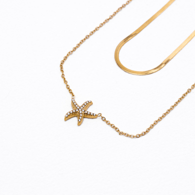 COLLAR ZO13613N Dorado Acero Inoxidable 2D37