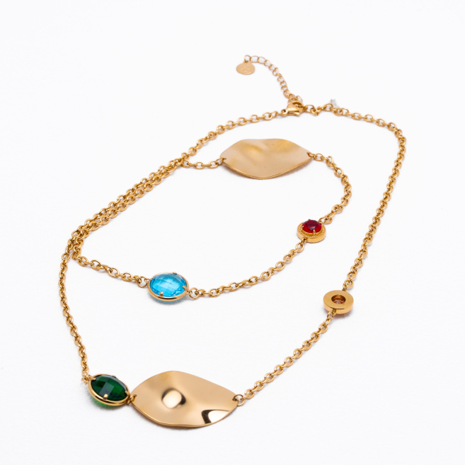 COLLAR ZO12776N D Multicolor Acero Inoxidable -2D11