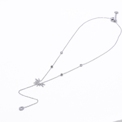 COLLAR ZO13218N Plateado Acero Inoxidable -2D24