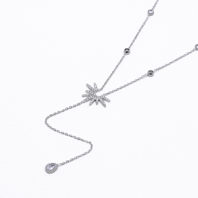 COLLAR ZO13218N Plateado Acero Inoxidable -2D24