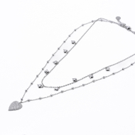 COLLAR ZO12772N Plateado Acero Inoxidable -E44