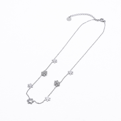 COLLAR ZO12796N Plateado Acero Inoxidable -E45