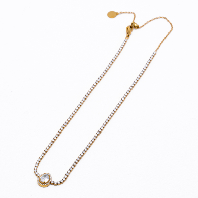 COLLAR ZO13142N Dorado Acero Inoxidable 2D16