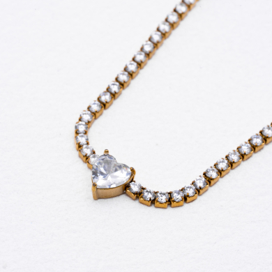 COLLAR ZO13134N Dorado Acero Inoxidable 2D16