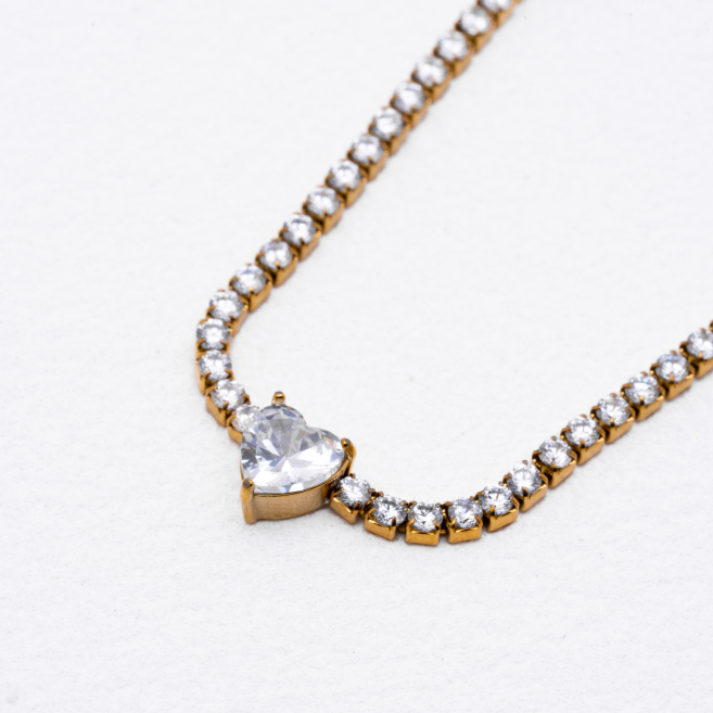 COLLAR ZO13134N Dorado Acero Inoxidable 2D16