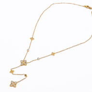 COLLAR ZO13728N Dorado Blanco Acero Inoxidable 2D35