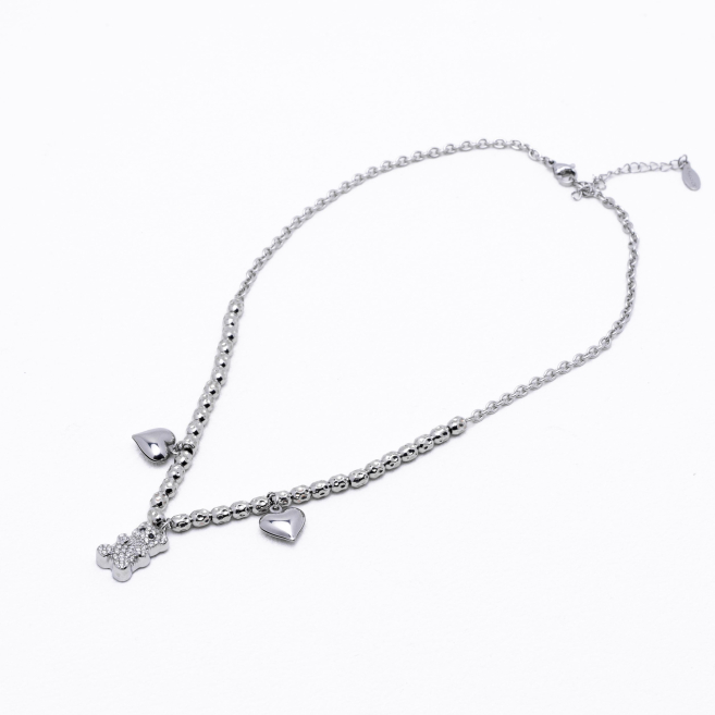 COLLAR ZO13128N Plateado Acero Inoxidable 2D48