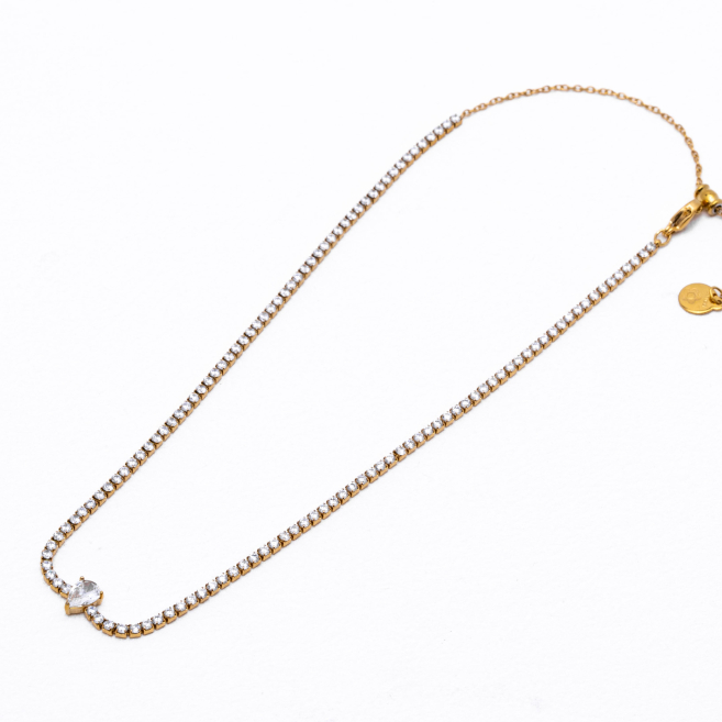 COLLAR ZO13136N Dorado Acero Inoxidable 2D16