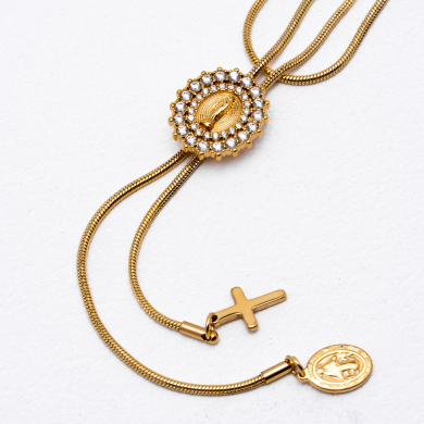 COLLAR ZO13007N Dorado Acero Inoxidable 2D25