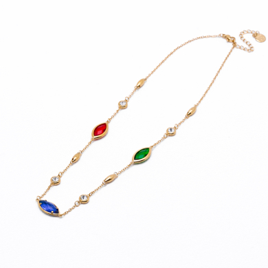 COLLAR ZO12798N Dorado Multicolor Acero Inoxidable E25