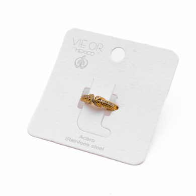 ANILLO ZO15057R Dorado Acero Inoxidable A14