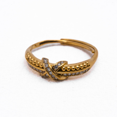 ANILLO ZO15057R Dorado Acero Inoxidable A14