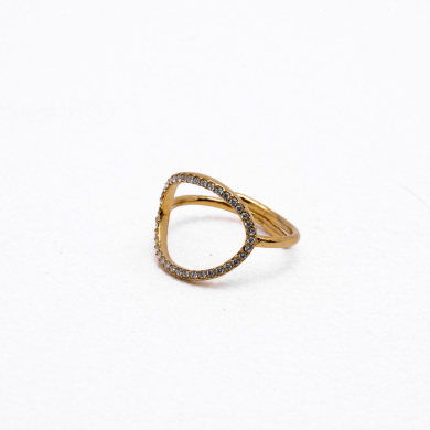 ANILLO ZO15055R Dorado Acero Inoxidable A14