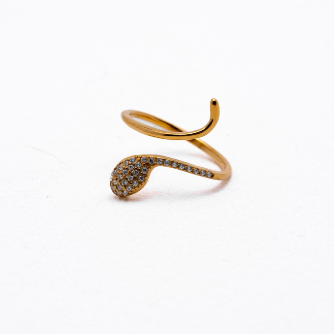 ANILLO ZO15058R Dorado Acero Inoxidable A14