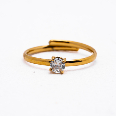 ANILLO ZO5948R Dorado Blanco Acero Inoxidable -A22