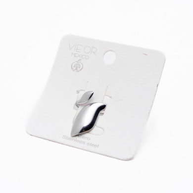 ANILLO ZO14325R Plateado Acero Inoxidable A37