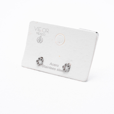 ARETES ZO6091E Plateado Acero Inoxidable F18