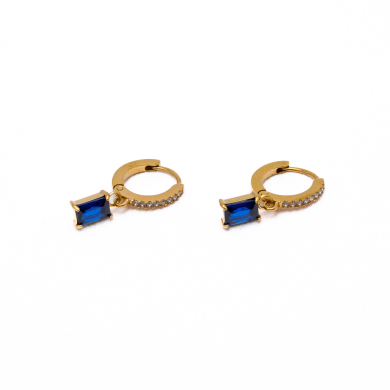 ARETES ZO13926E Dorado Azul Acero Inoxidable G35