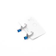ARETES ZO13926E Plateado Azul Acero Inoxidable G35
