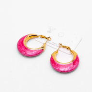 ARETES ZO13249E Dorado Fuxia Acero Inoxidable