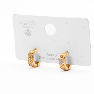 ARETES ZO10539E/8MM/200 Dorado Acero Inoxidable F23