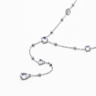 COLLAR ZO13177N Plateado Acero Inoxidable -E33