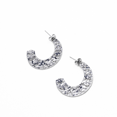 ARETES ZO7063E Plateado Acero Inoxidable G52