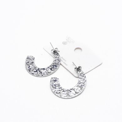 ARETES ZO7063E Plateado Acero Inoxidable G52