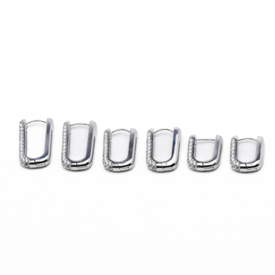 ARETES ZO12807E Plateado Acero Inoxidable -F46