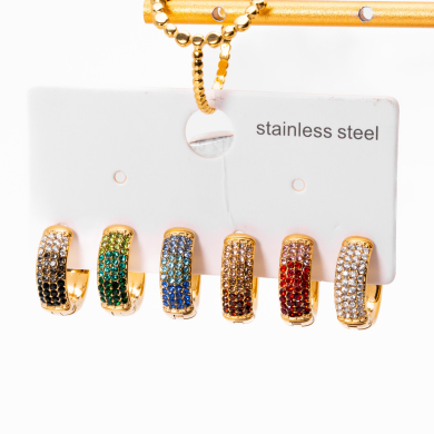 ARETES ZO12803E Dorado Multicolor Acero -F46