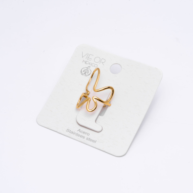 ANILLO ZO14318R Dorado Acero Inoxidable -2A39