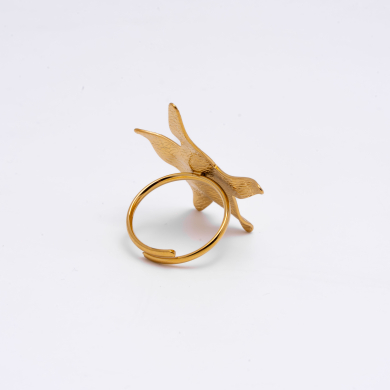 ANILLO ZO13190R Dorado Acero Inoxidable -2A52