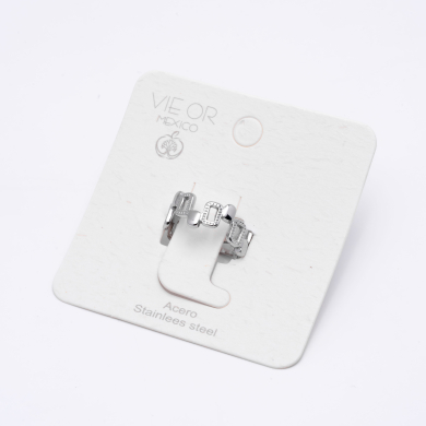 ANILLO ZO14132R Plateado Acero Inoxidable -2A23