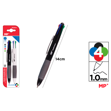 BOLIGRAFO 4 COLORES 1.0MM 2UDS - G38