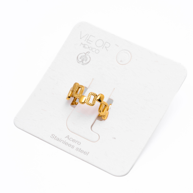 ANILLO ZO14132R Dorado Acero Inoxidable -2A23