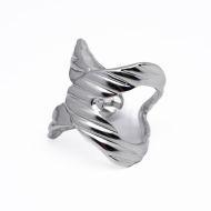 ANILLO ZO14104R Plateado Acero Inoxidable -2A56