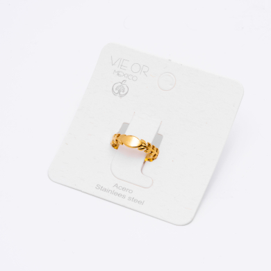 ANILLO ZO14143R Dorado Acero Inoxidable -2A37