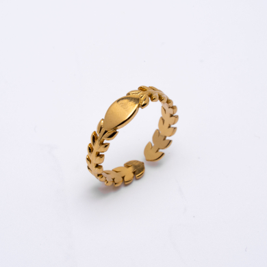 ANILLO ZO14143R Dorado Acero Inoxidable -2A37