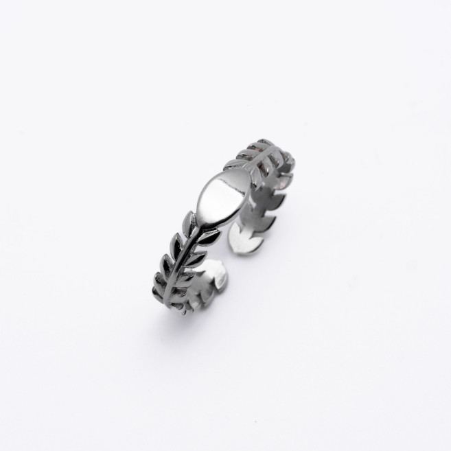 ANILLO ZO14143R Plateado Acero Inoxidable -2A37