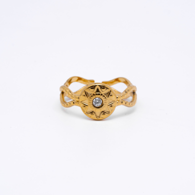 ANILLO ZO14139R Dorado Acero Inoxidable -A48