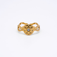 ANILLO ZO14139R Dorado Acero Inoxidable -A48