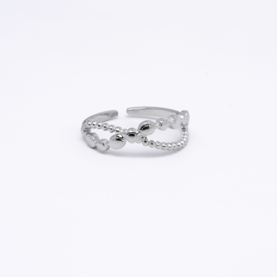 ANILLO ZO14303R Plateado Acero Inoxidable -2A22