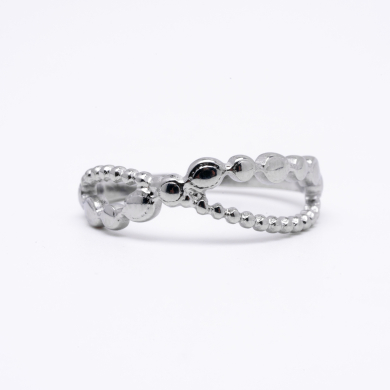 ANILLO ZO14303R Plateado Acero Inoxidable -2A22