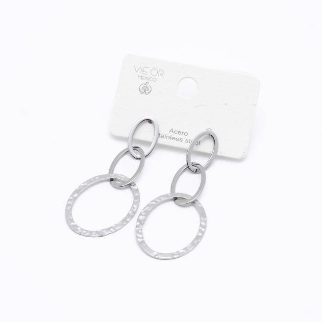 ARETES ZO6519E Plateado Acero Inoxidable -G52