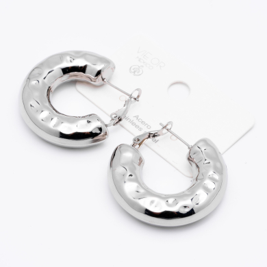ARETES ZO13984E Plateado Acero Inoxidable -F59