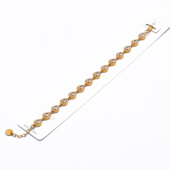 PULSERA ZO13625B Dorado Blanco Acero Inoxidable -2B21
