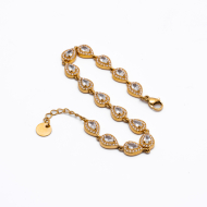 PULSERA ZO13625B Dorado Blanco Acero Inoxidable -2B21